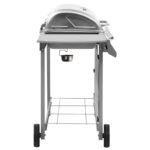 Barbecue gril à gaz avec 4 brûleurs Argenté – Image 3