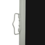 Auvent latéral rétractable de patio 100x500 cm Noir – Image 2