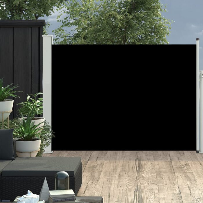 VXL8719883766195_m_en_hd_1.jpg Auvent latéral rétractable de patio 100x500 cm Noir – Image 1