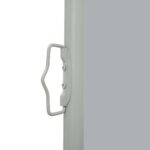 Auvent latéral rétractable de patio 100x500 cm Gris – Image 2