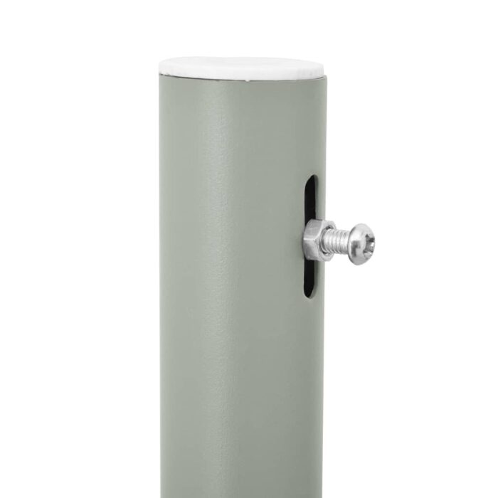 Auvent latéral rétractable de patio 100x500 cm Gris – Image 3