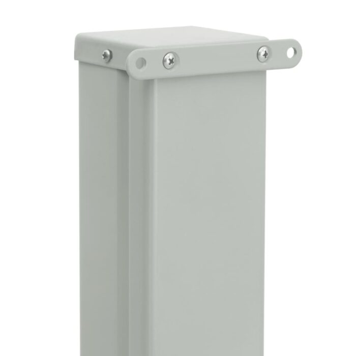 Auvent latéral rétractable de patio 100x500 cm Gris – Image 4