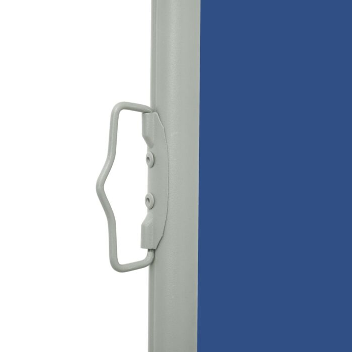 Auvent latéral rétractable de patio 120x500 cm Bleu – Image 2