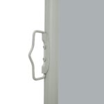Auvent latéral rétractable de patio 120x500 cm Gris – Image 2