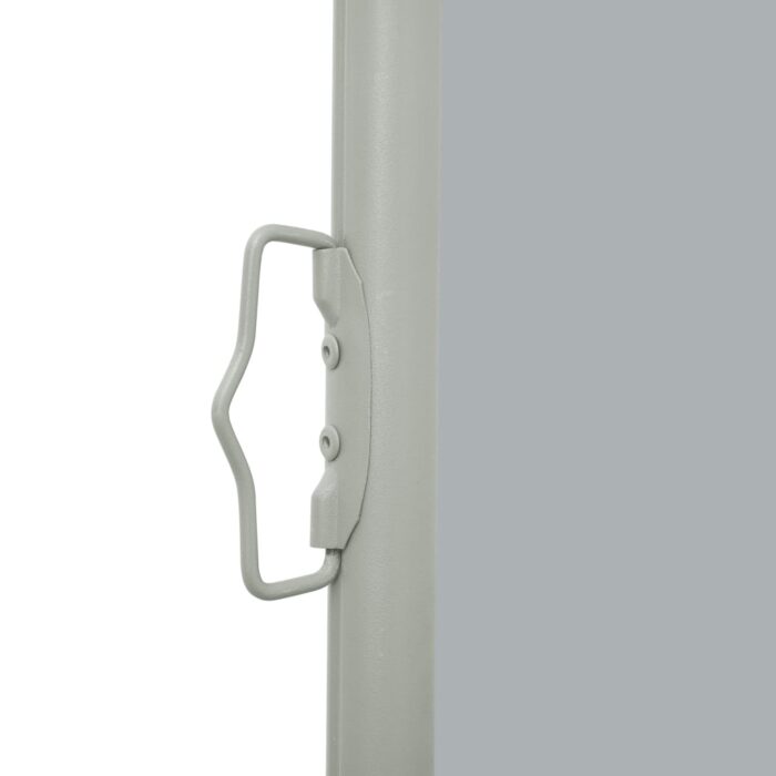 Auvent latéral rétractable de patio 120x500 cm Gris – Image 2