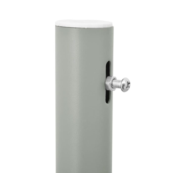Auvent latéral rétractable de patio 120x500 cm Gris – Image 3