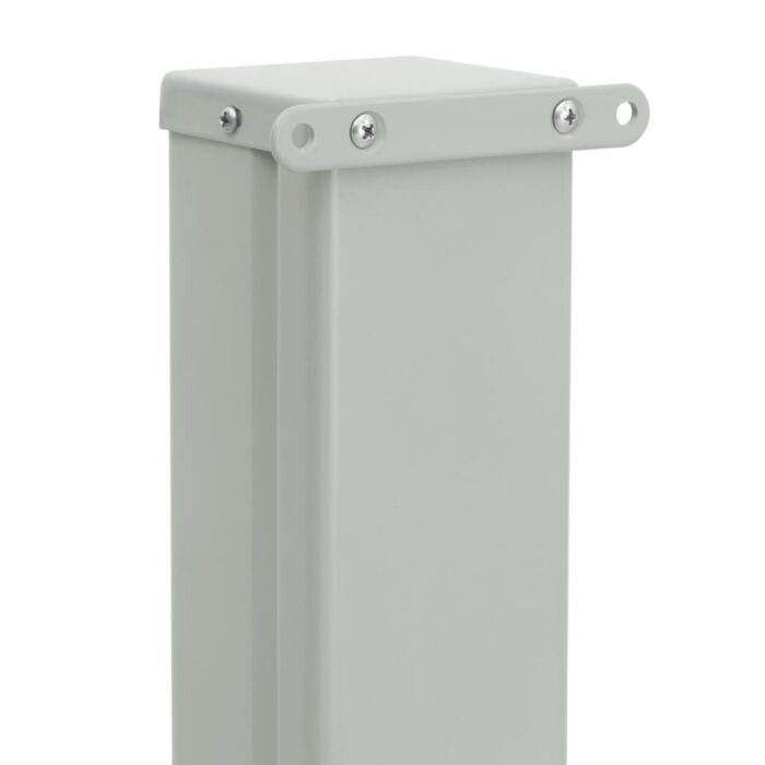 Auvent latéral rétractable de patio 120x500 cm Gris – Image 4