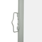 Auvent latéral rétractable de patio 140x500 cm Crème – Image 2