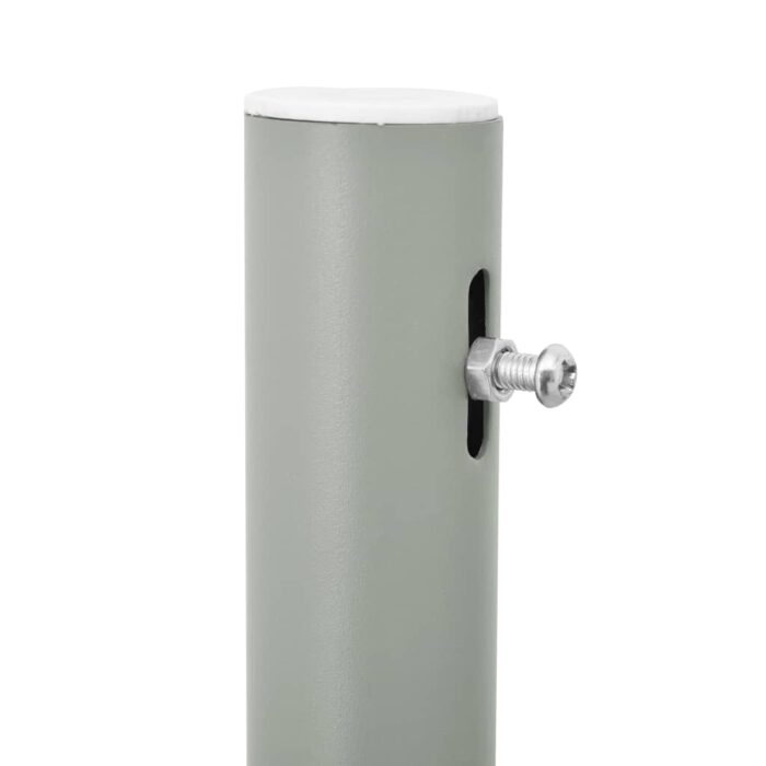 Auvent latéral rétractable de patio 140x500 cm Gris – Image 3