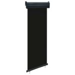 Auvent latéral de balcon 65x250 cm noir