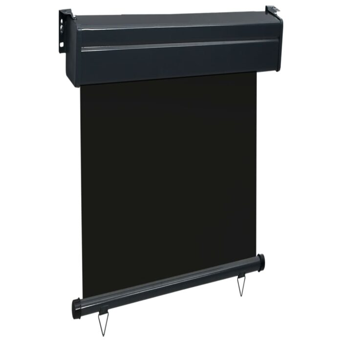 Auvent latéral de balcon 65x250 cm noir – Image 2