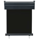 Auvent latéral de balcon 65x250 cm noir – Image 3