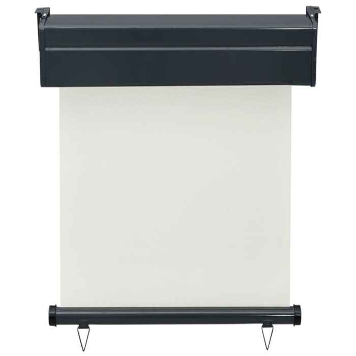 Auvent latéral de balcon 65x250 cm Crème – Image 3