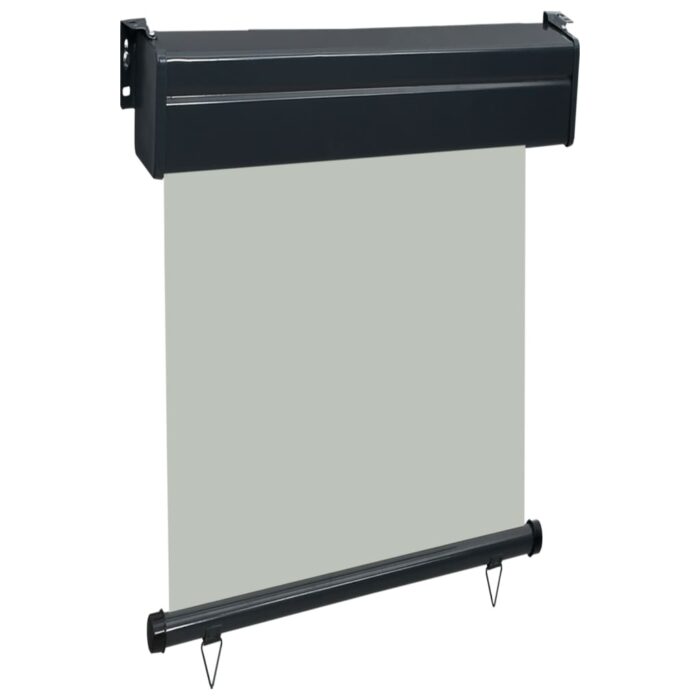 Auvent latéral de balcon 65x250 cm Gris – Image 2