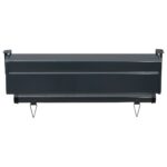 Auvent latéral de balcon 65x250 cm Gris – Image 5