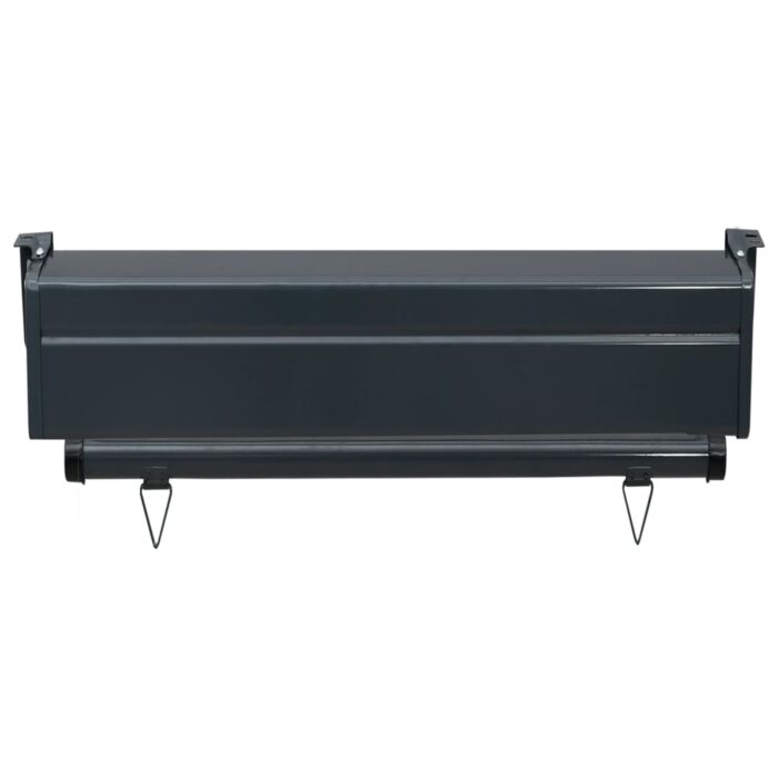 Auvent latéral de balcon 65x250 cm Gris – Image 5