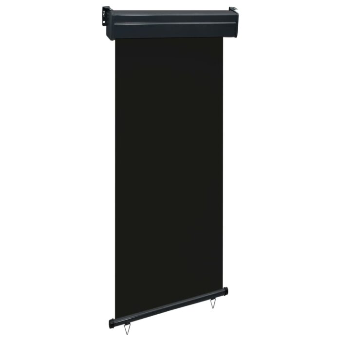 Auvent latéral de balcon 85x250 cm noir – Image 1