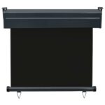 Auvent latéral de balcon 85x250 cm noir – Image 3