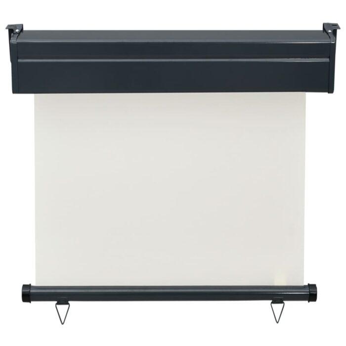 Auvent latéral de balcon 85x250 cm Crème – Image 2