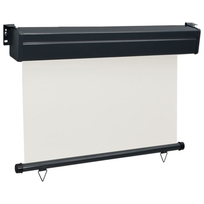 Auvent latéral de balcon 85x250 cm Crème – Image 3