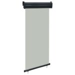 Auvent latéral de balcon 85x250 cm Gris