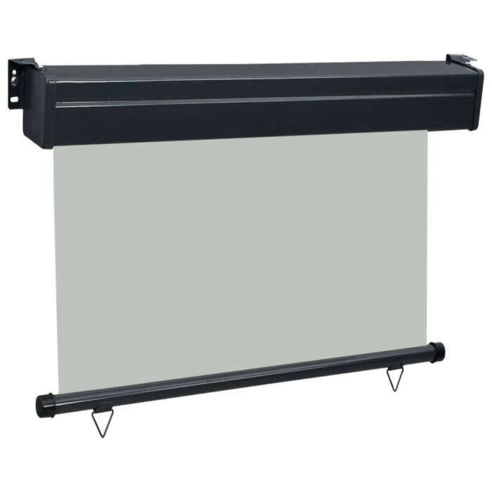 Auvent latéral de balcon 85x250 cm Gris – Image 2