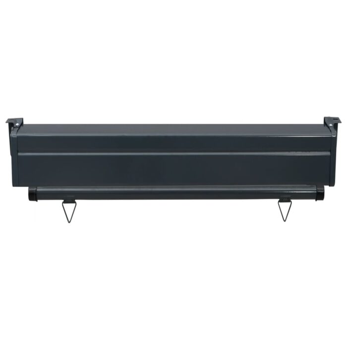Auvent latéral de balcon 85x250 cm Gris – Image 5