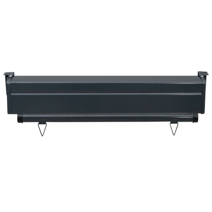 Auvent latéral de balcon 85x250 cm Marron – Image 5