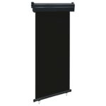 Auvent latéral de balcon 105x250 cm noir