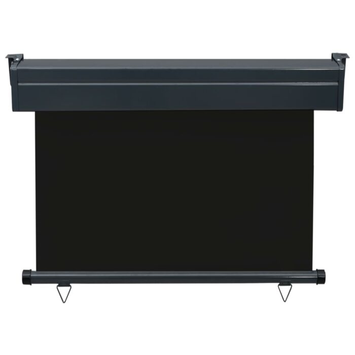 Auvent latéral de balcon 105x250 cm noir – Image 3
