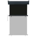 Auvent latéral de balcon 105x250 cm noir – Image 4