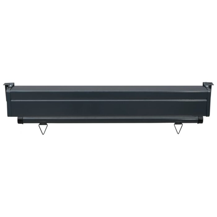 Auvent latéral de balcon 105x250 cm noir – Image 5