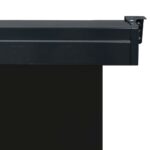 Auvent latéral de balcon 105x250 cm noir – Image 7