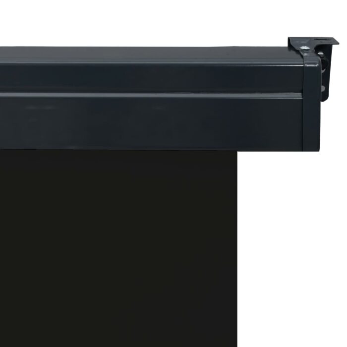 Auvent latéral de balcon 105x250 cm noir – Image 7