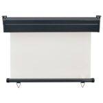 Auvent latéral de balcon 105x250 cm Crème – Image 3