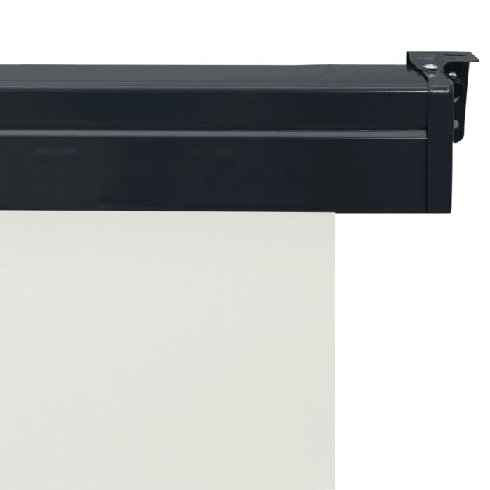 Auvent latéral de balcon 105x250 cm Crème – Image 6