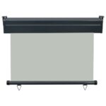 Auvent latéral de balcon 105x250 cm Gris – Image 3