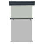 Auvent latéral de balcon 105x250 cm Gris – Image 4