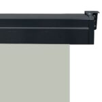 Auvent latéral de balcon 105x250 cm Gris – Image 6