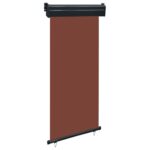 Auvent latéral de balcon 105x250 cm Marron