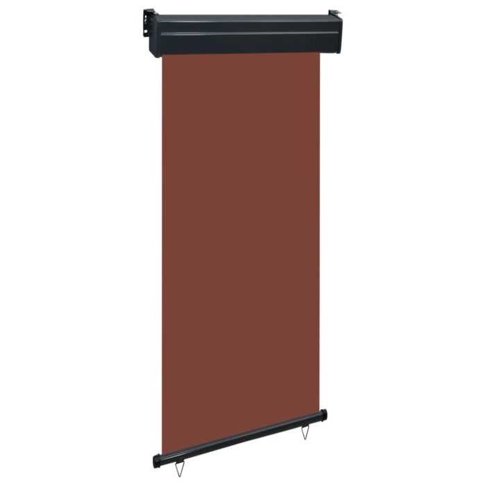 Auvent latéral de balcon 105x250 cm Marron – Image 1