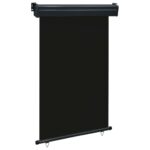 Auvent latéral de balcon 125x250 cm noir