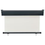 Auvent latéral de balcon 125x250 cm Crème – Image 3