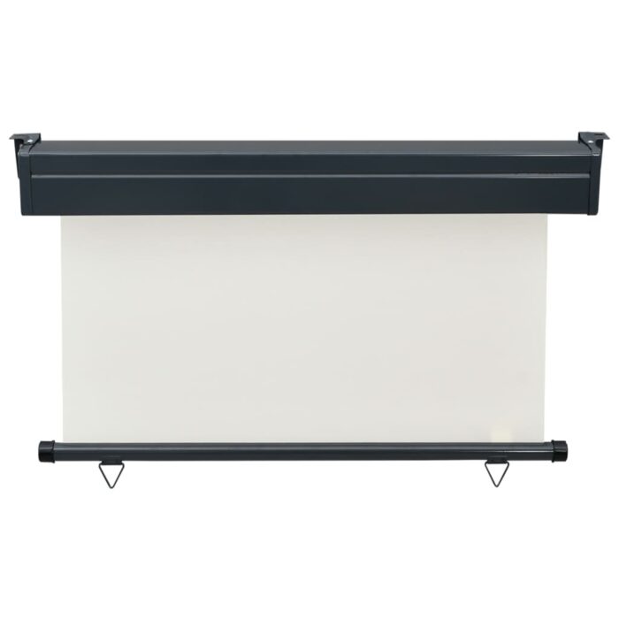 Auvent latéral de balcon 125x250 cm Crème – Image 3