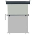 Auvent latéral de balcon 125x250 cm Gris – Image 4