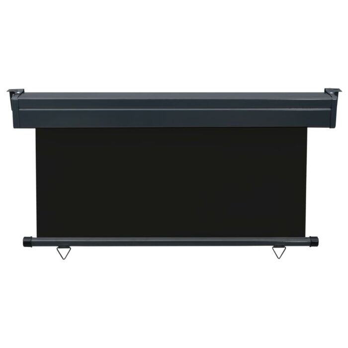 Auvent latéral de balcon 145x250 cm noir – Image 3