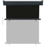 Auvent latéral de balcon 145x250 cm noir – Image 4