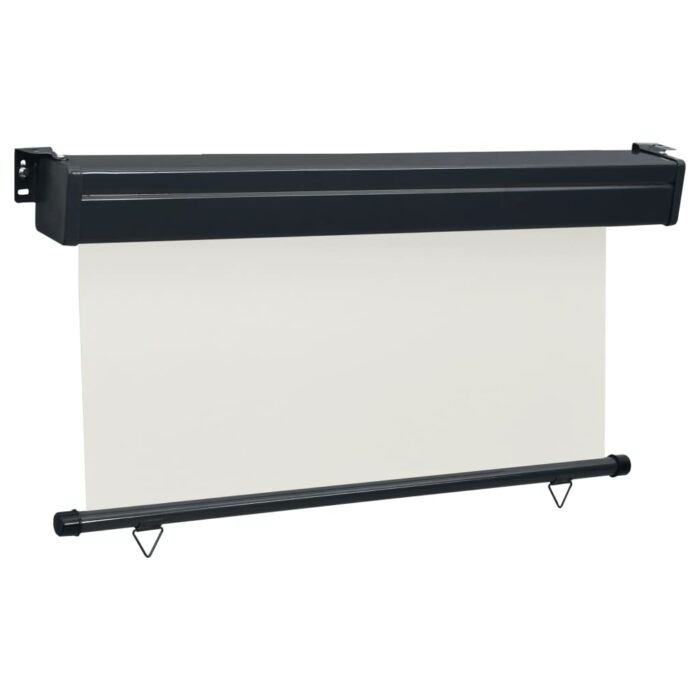 Auvent latéral de balcon 145x250 cm Crème – Image 2