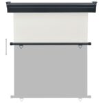 Auvent latéral de balcon 145x250 cm Crème – Image 4