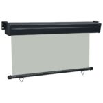 Auvent latéral de balcon 145x250 cm Gris – Image 2